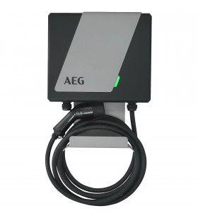 Aeg wallbox wb 11 pro, 11 kw, cu rcd, eligibil (negru/gri, inclusiv suport pentru cablu)