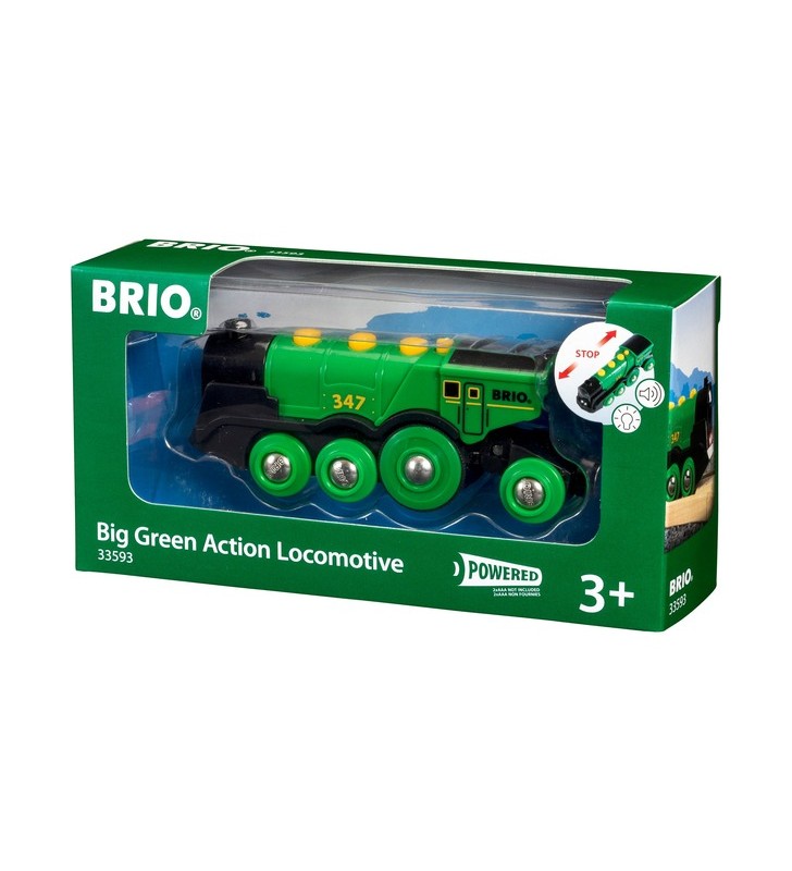 Brio world green gustav locomotivă cu baterie, vehicul de jucărie (verde)