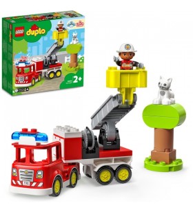 Jucărie de construcție a mașinii de pompieri lego 10969 duplo (cu sirena si lumina)