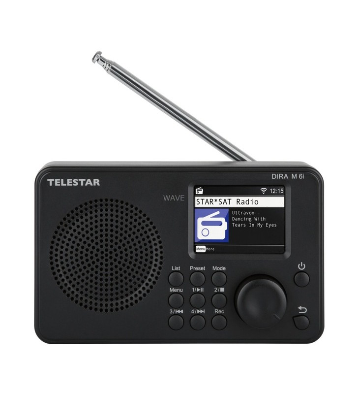 Telestar dira m6i, radio cu ceas (negru, usb)