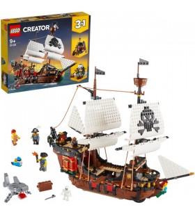Jucărie de construcție a navei pirat lego 31109 creator