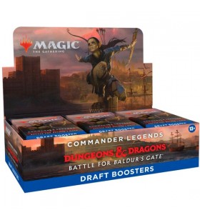 Wizards of the coast magic: the gathering - commander legends: battle for baldur's gate draft booster display engleză, cărți de schimb