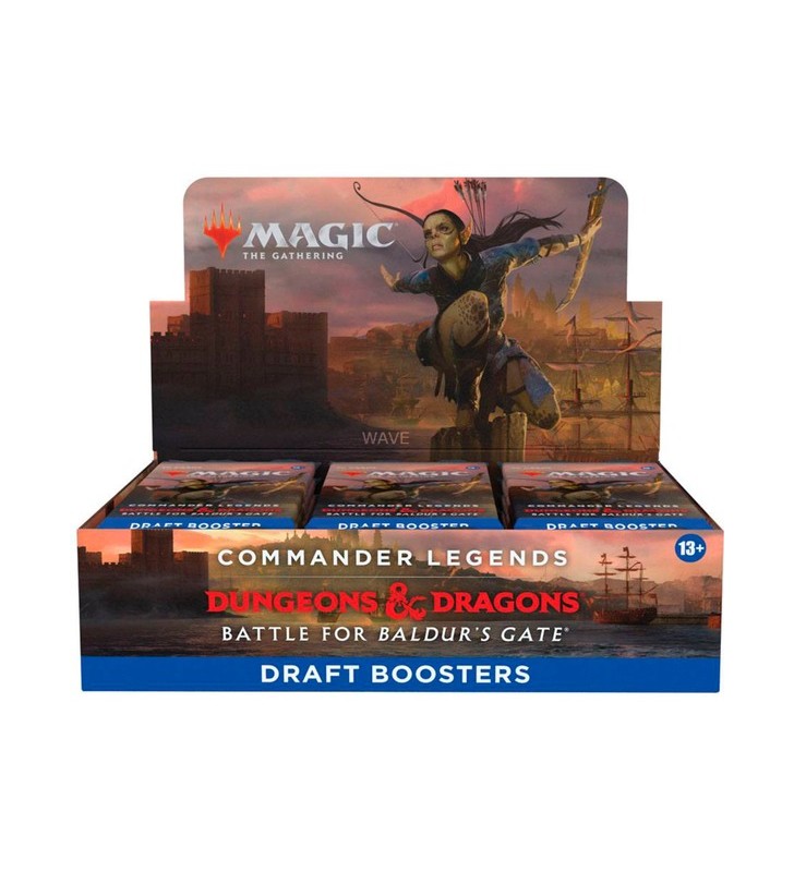 Wizards of the coast magic: the gathering - commander legends: battle for baldur's gate draft booster display engleză, cărți de schimb