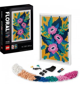 Lego 31207 tip: jucărie de construcție cu arta florilor (decor botanic de perete, set 3-în-1 dyi)