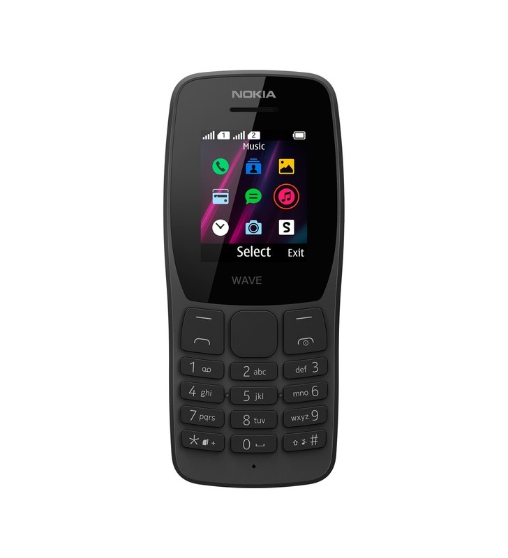 Nokia 110, telefon mobil (negru, 4 mb)