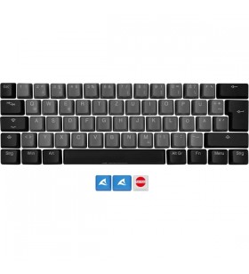 Tastatură sharkoon skiller sac20 s4 (negru, 61 de bucăți, aspect iso (de), pentru skiller sgk50 s4)