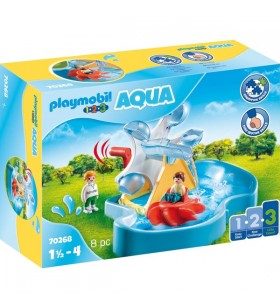 Playmobil 70268 1.2.3 jucărie de construcție roată de apă aqua cu carusel