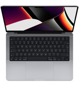 Apple macbook pro (14") 2021 cto, notebook (gri, gpu m1 pro cu 16 nuclee, macos monterey, germană, afișaj de 120 hz, ssd de 1 tb)