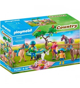 Playmobil 71239 excursie la picnic cu cai jucărie de construcție