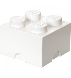Room copenhaga lego storage brick 4 alb, cutie de depozitare (alb)