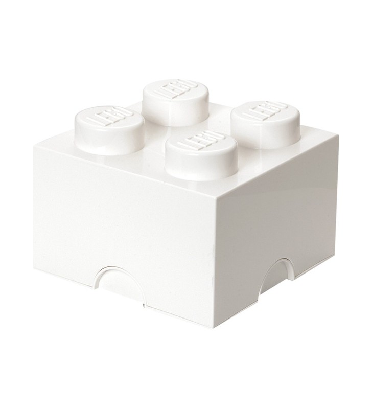 Room copenhaga lego storage brick 4 alb, cutie de depozitare (alb)
