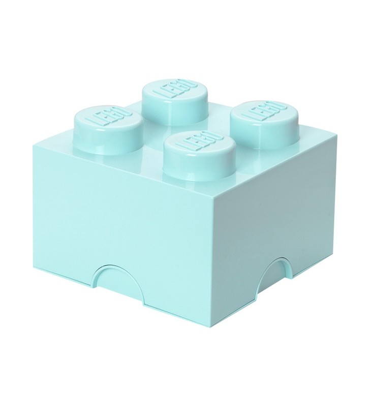 Room copenhaga lego storage brick 4 aqua, cutie de depozitare (albastru)