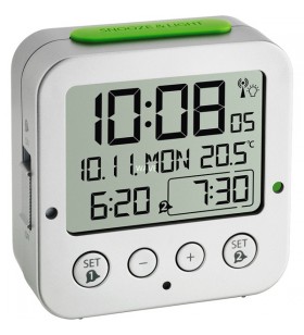 Tfa radio ceas digital cu temperatura bingo (argintiu/verde)