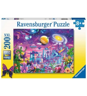 Ravensburger cosmic city puzzle (cu imagine) fierăstrău 200 buc. fantezie