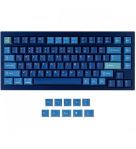 Keychron oem dye-sub pbt keycap set - ocean, keycap (albastru închis/albastru deschis, pentru q1/q2/k2, aspect sua (ansi))