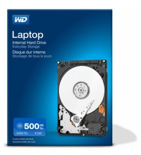 Wd laptop mainstream blue 500gb/rtl kit 2.5in sata