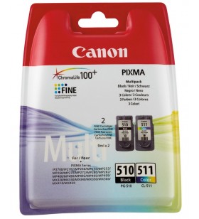 Canon pg-510/cl-511 multi pack original negru, cyan, magenta, galben 2 buc.