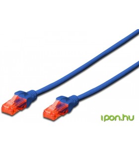Digitus cat6 u/utp patch cable/pvc awg 26/7 length 0.5m blue