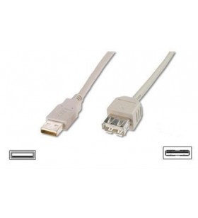 Assmann usb 2.0 highspeed extension cable usb a m (plug)/usb a f (jack) 3m grey (ak-300200-030-e)