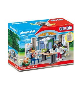 Playmobil 70309 cutie de joaca "la veterinar", jucarie de constructie