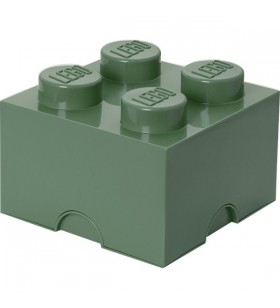 Room copenhaga lego storage brick 4 verde nisip, cutie de depozitare (verde)
