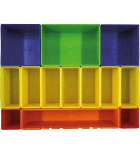 Insert cutie makita cu cutii colorate p-83652, incrustatie (incrustație pentru carcase makpac)