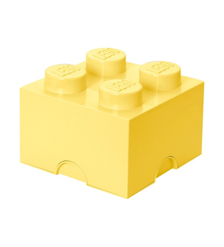 Room copenhaga lego storage brick 4 galben pastel, cutie de depozitare (galben)