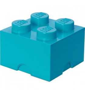Room copenhaga lego storage brick 4 azur, cutie de depozitare (albastru azur)