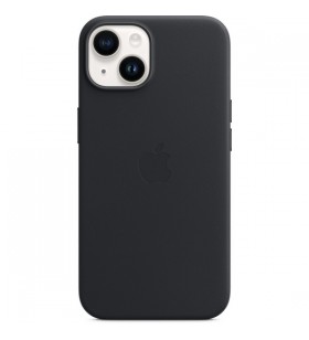 Husă din piele apple cu magsafe, husă pentru telefon mobil (negru, miezul nopții, iphone 14)