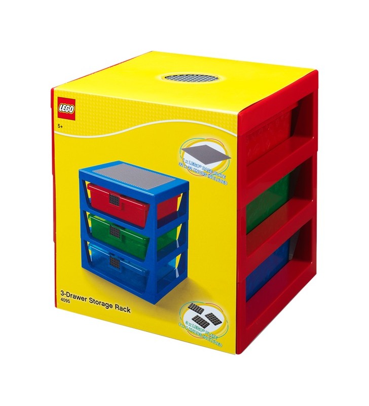 Room copenhagen lego sertar cutie, cutie depozitare (roșu)