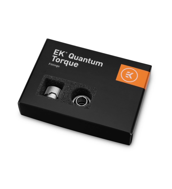 Ekwb ek-quantum torque 6-pack hdc 12 - titan satinat, compus (argintiu, pachet de 6)
