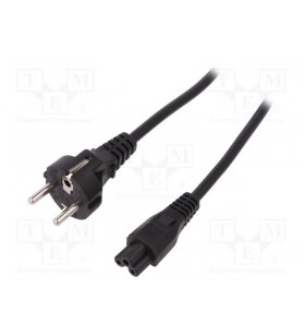 Assmann / power cable / iec 60320 c5 to cee 7/7 (m) / ac 250 v / 1.8 m / molded / black | ak-440103-018-s
