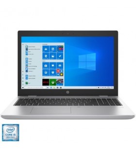 Laptop hp probook 650 g5 cu procesor intel® core™ i5-8265u pana la 3.90 ghz whiskey lake, 15.6", full hd, ips, 16gb, 512gb ssd, intel uhd graphics, windows 10 pro, silver gr