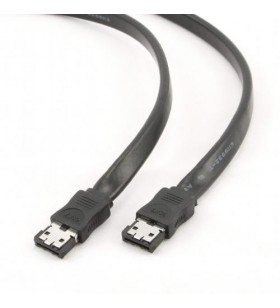 Cablu gembird cc-esata-data-xl, esata male - esata male, 1m, black