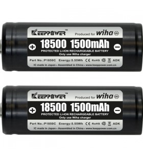 Set de baterii wiha 18500 li-ion (2 bucăți)