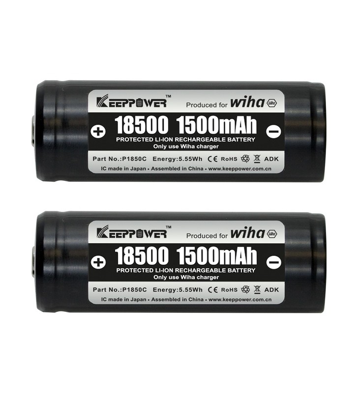 Set de baterii wiha 18500 li-ion (2 bucăți)