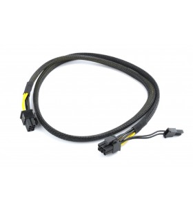 Cablu alimentare gembird, adaptor 6 pin pci-e (t) la 6+2 pin pci-e (t), 0.8m, "cc-psu-86"