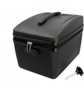 Cutie de portbagaj izolată pentru biciclete fischer, cutie de bagaje (negru)