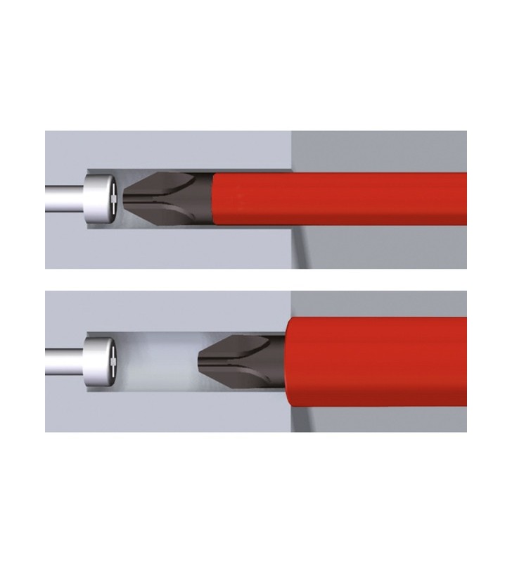Set de șurubelnițe wiha softfinish electric slimfix, 6 buc (roșu / galben)