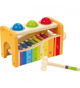 Jucărie muzicală hape 2 în 1 xilofon și ciocan