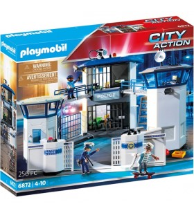 Playmobil 6872 centrul de comandă al poliției de acțiune în oraș cu jucărie de construcție a închisorii