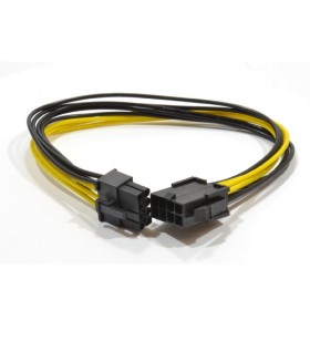 Cablu date gembird, adaptor pci-e (t/m), 6+2pin pcie(t) la 6+2pin pcie(m), 0.3m, "cc-psu-84"