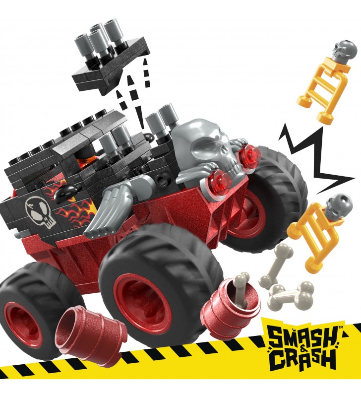 Mega hot wheels smash n crash bone shaker crush course