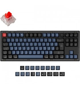 Buton keychron v3, tastatură pentru jocuri (negru/albastru-gri, aspect de, keychron k pro red, hot-swap, rgb)