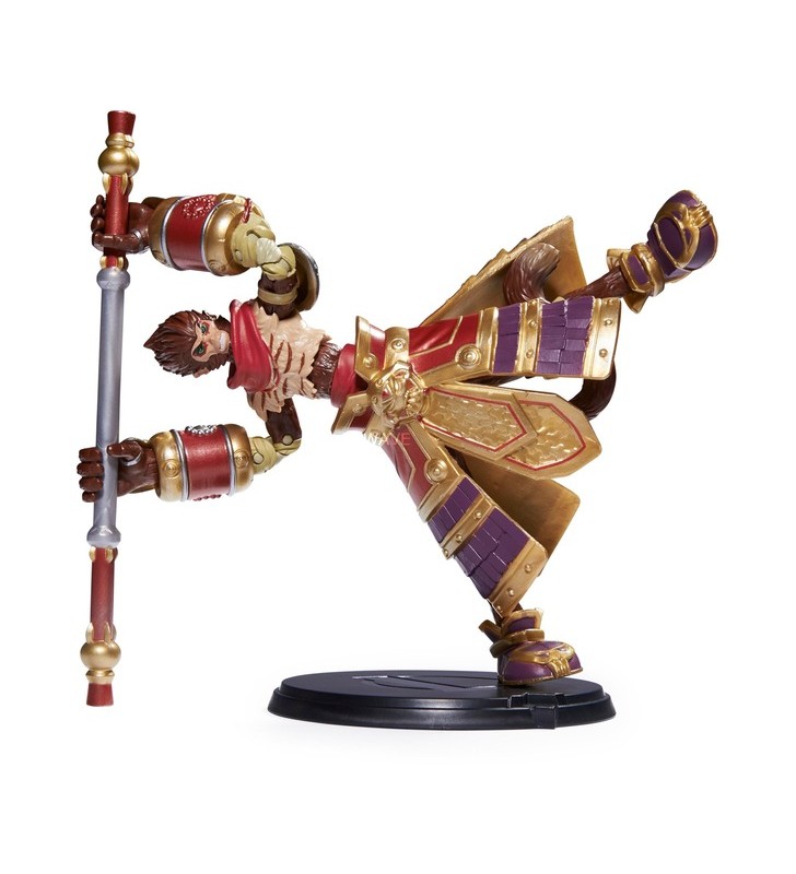 Figurină de jucărie de colecție wukong de 6 inci, spin master league of legends (cu detalii de înaltă calitate și personal magic ca accesorii, colecția champion)