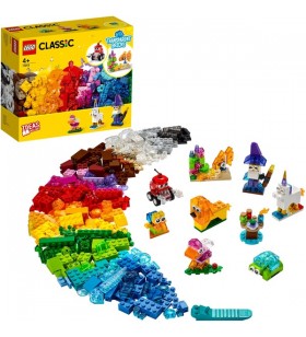 Lego 11013 set de construcții creativ din cărămidă transparentă clasică jucărie de construcție