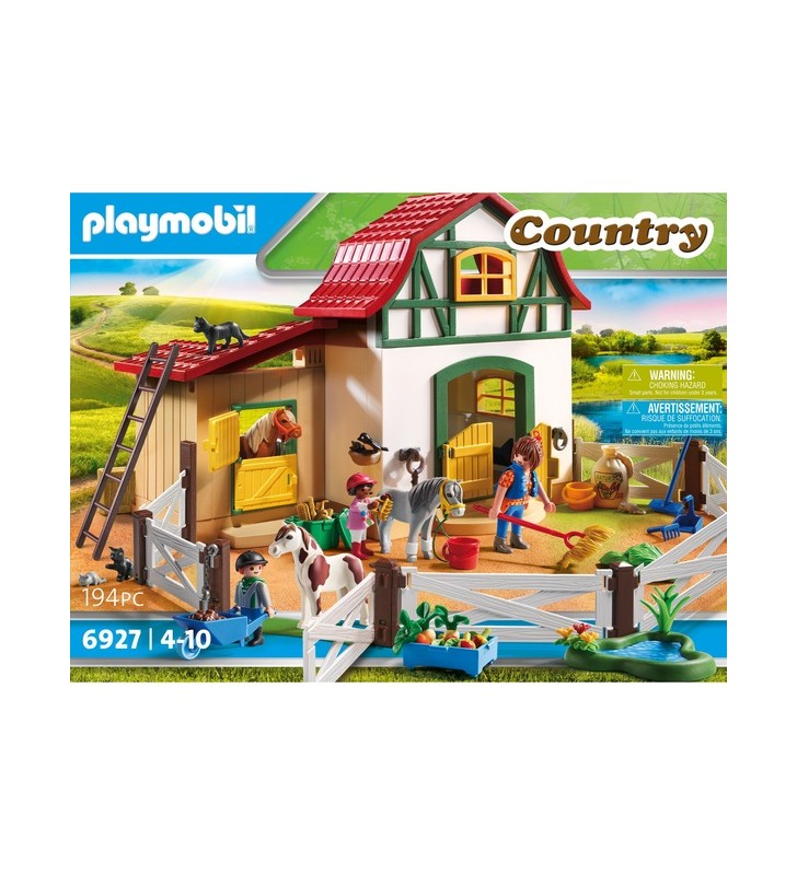 Playmobil 6927 country pony farm, jucărie de construcție