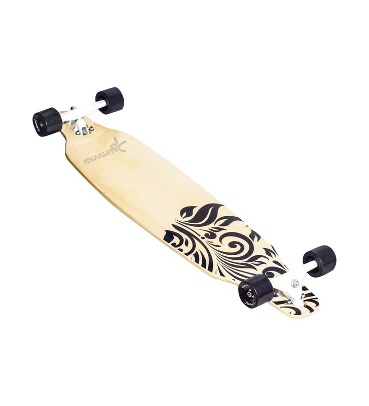 Muuwmi longboard abec 7 wood, skateboard
