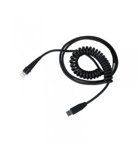 Cable, usb, type a, power off terminal, coiled, 12 ft