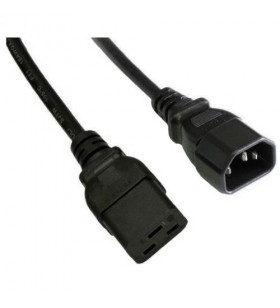 Cablu akyga ak-up-02, iec c19 - iec c14, 1.8m, black